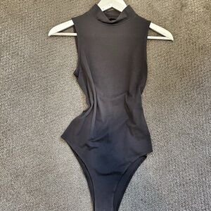 a new day Mauve/purple High-Neck Tank Bodysuit